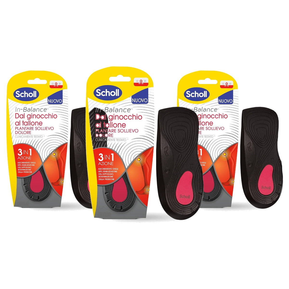 Dr. Scholl's In-Balance Everyday inlegzolen M (40-42) - 3-pack