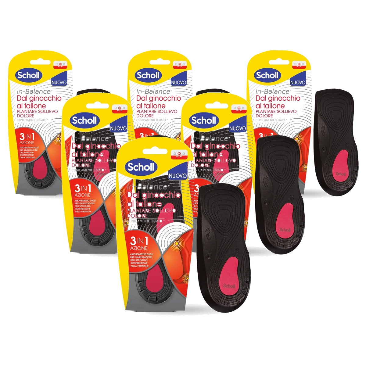 Dr. Scholl's In-Balance Everyday inlegzolen M (40-42) - 6-pack