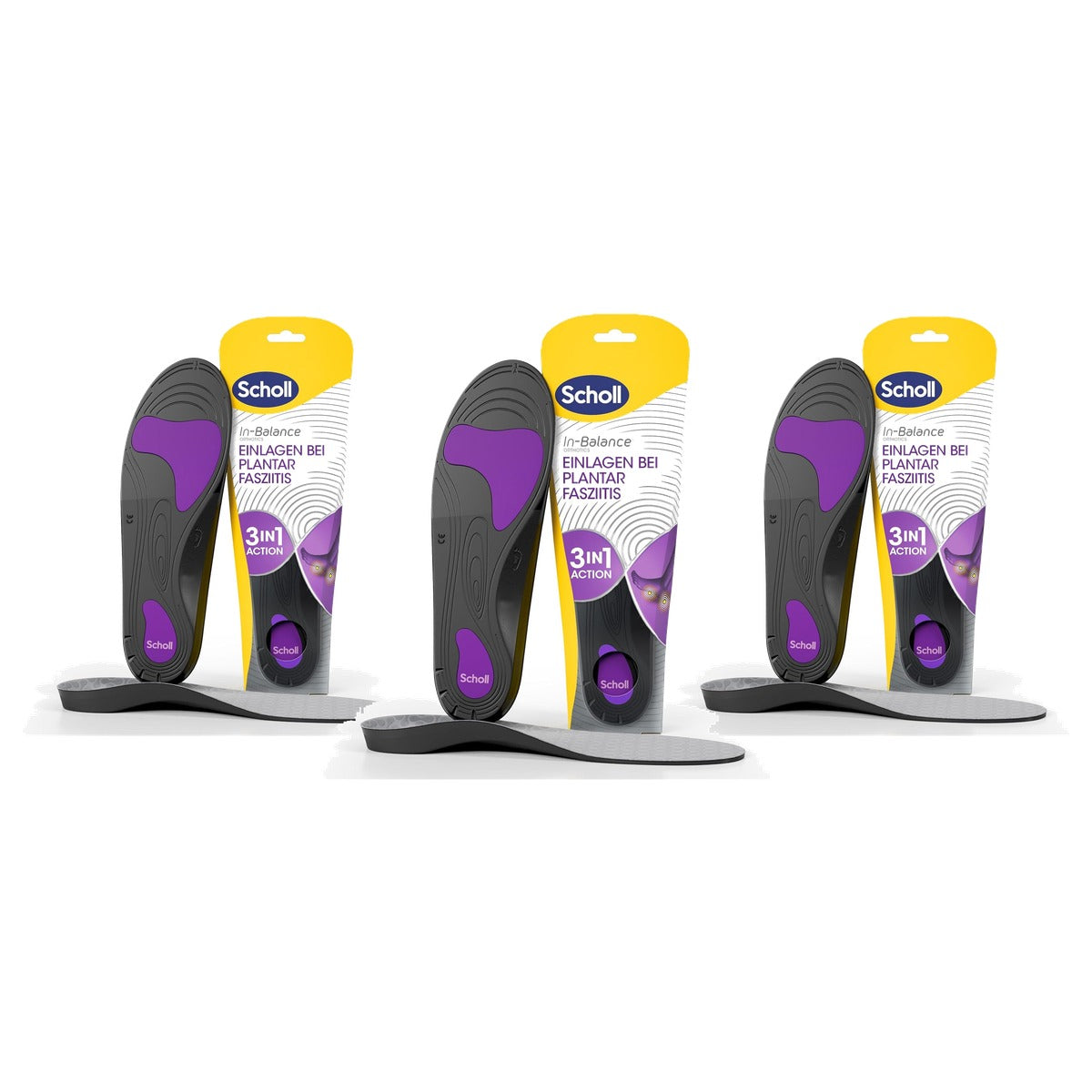 Dr. Scholl's In-Balance inlegzolen plantaire fasciitis 40-42 - 3-pack