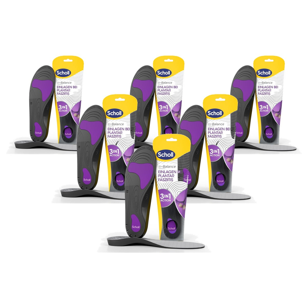 Dr. Scholl's In-Balance inlegzolen plantaire fasciitis 40-42 - 6-pack