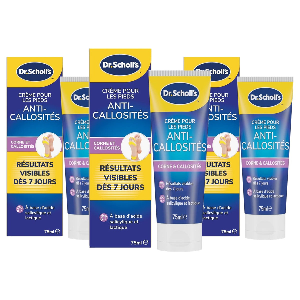 Dr. Scholl's Intensieve eeltverwijderaar 3 x 75 ml - Voordeelverpakking