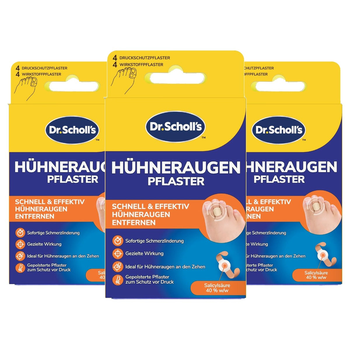Dr. Scholl's Kippenoogpleisterset 3 x 8 stuks - Voordeelverpakking