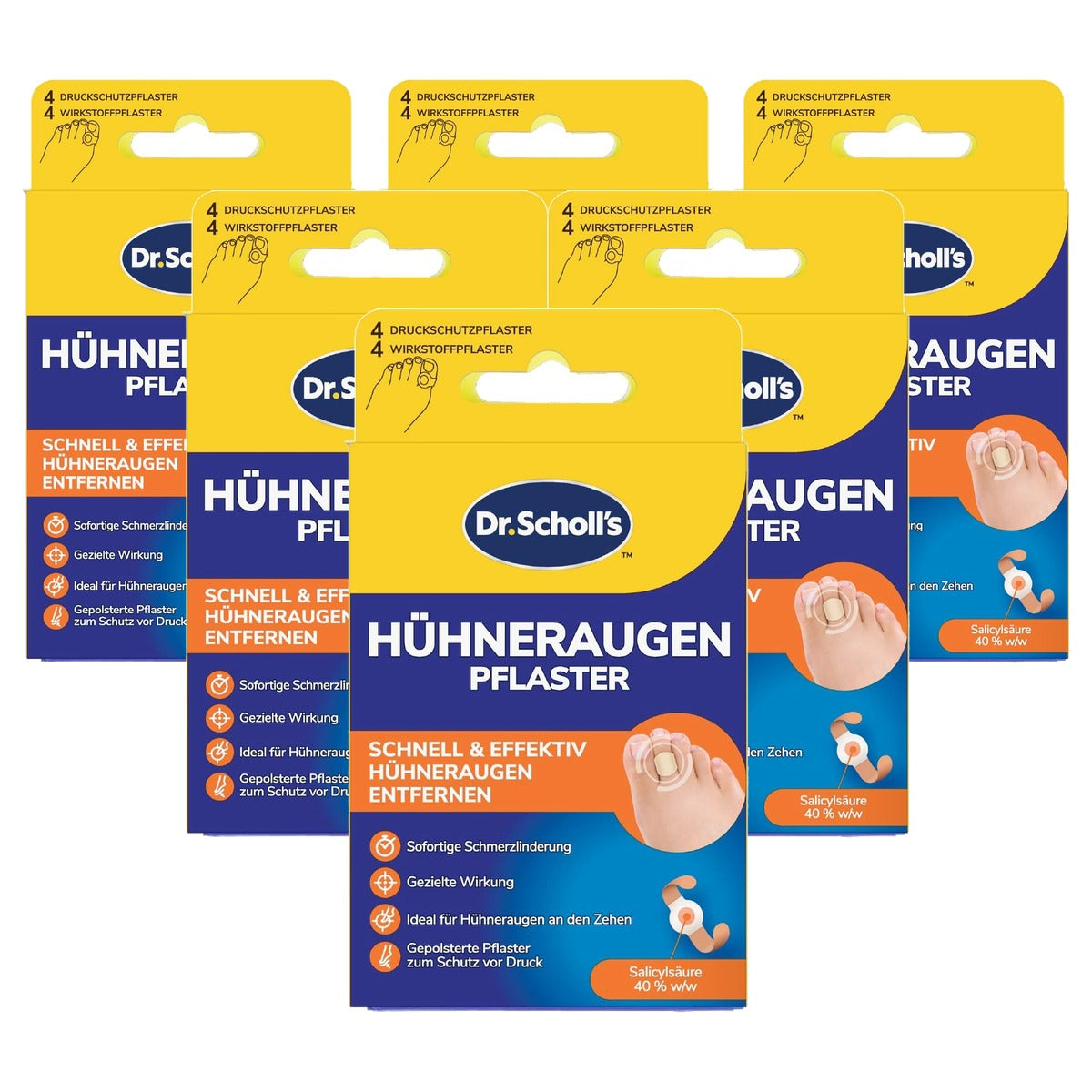 Dr. Scholl's Kippenoogpleisterset 6 x 8 stuks - Voordeelverpakking