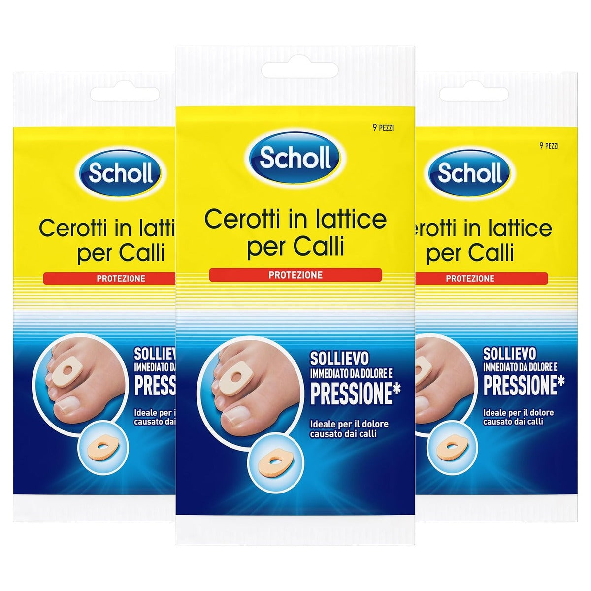 Dr. Scholl's Latexpleisters voor likdoorns 3 x 9 stuks - Voordeelverpakking