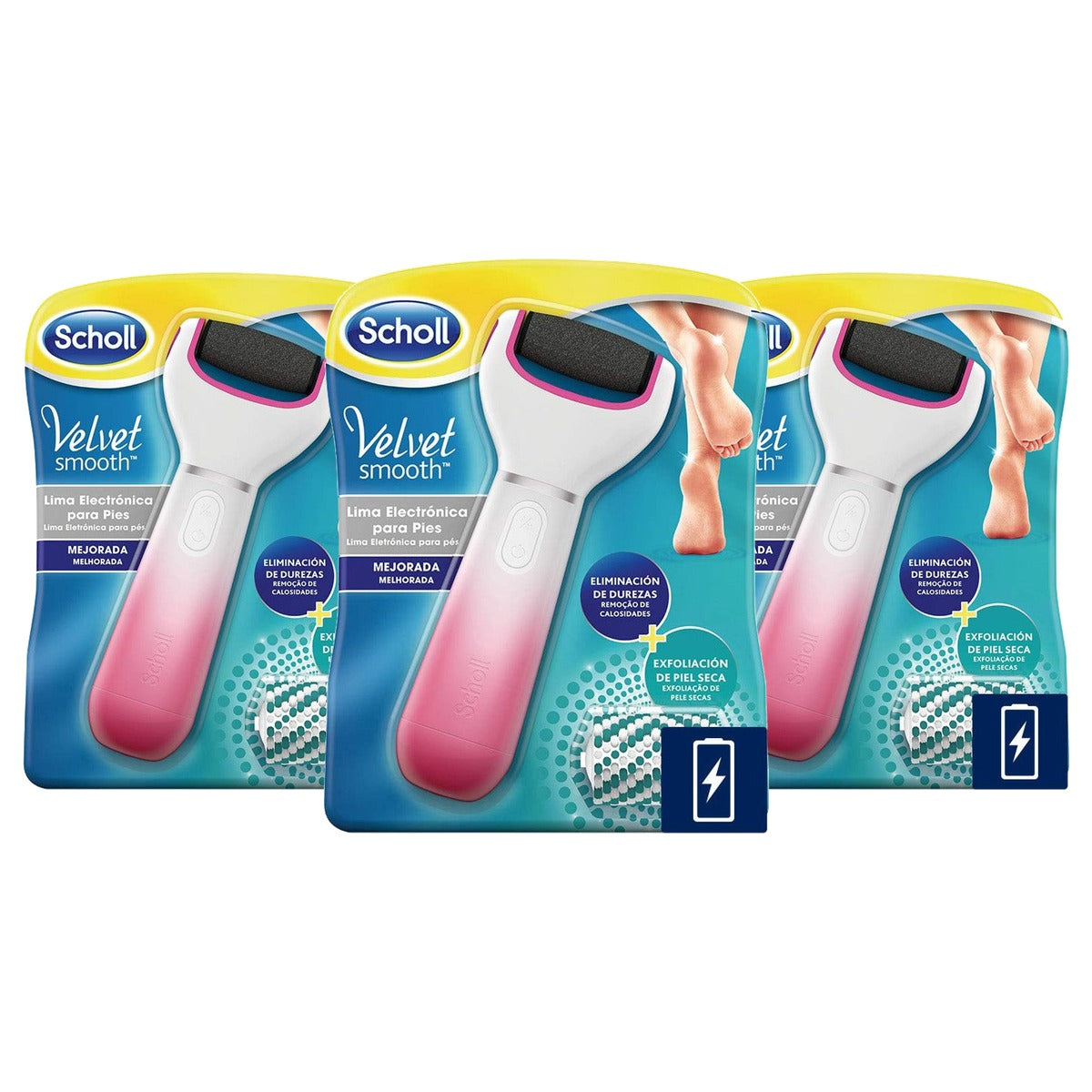 Dr. Scholl's Lima Electrica Velvet 2En1 3U C/3 - 3-pack