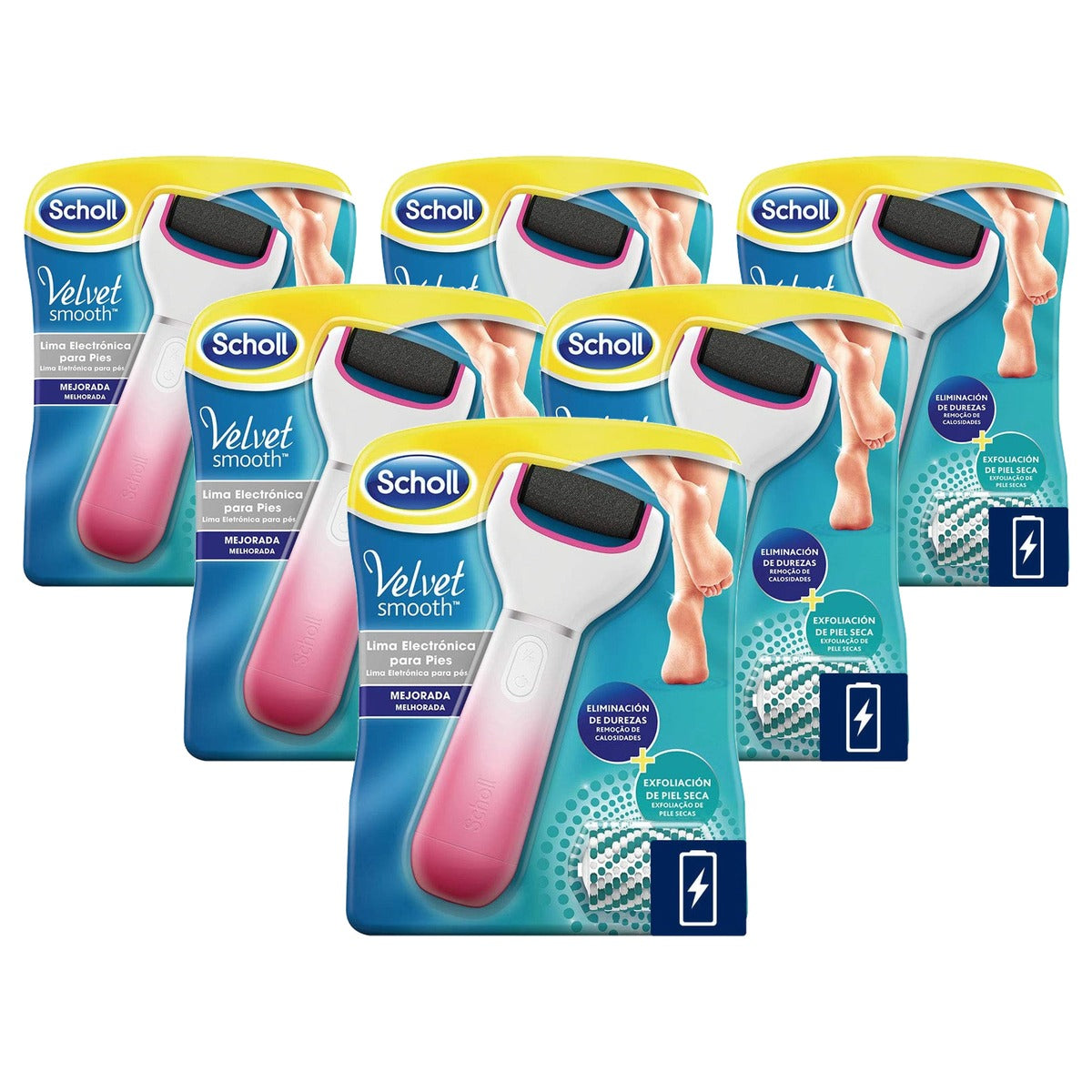 Dr. Scholl's Lima Electrica Velvet 2En1 3U C/3 - 6-pack