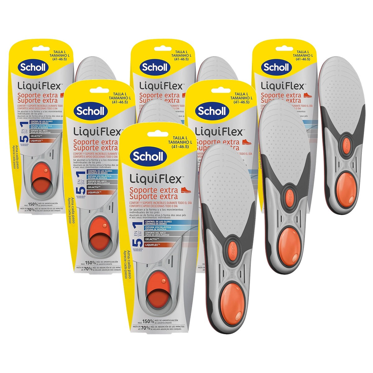 Dr. Scholl's LiquiFlex sjablonen - 6-pack