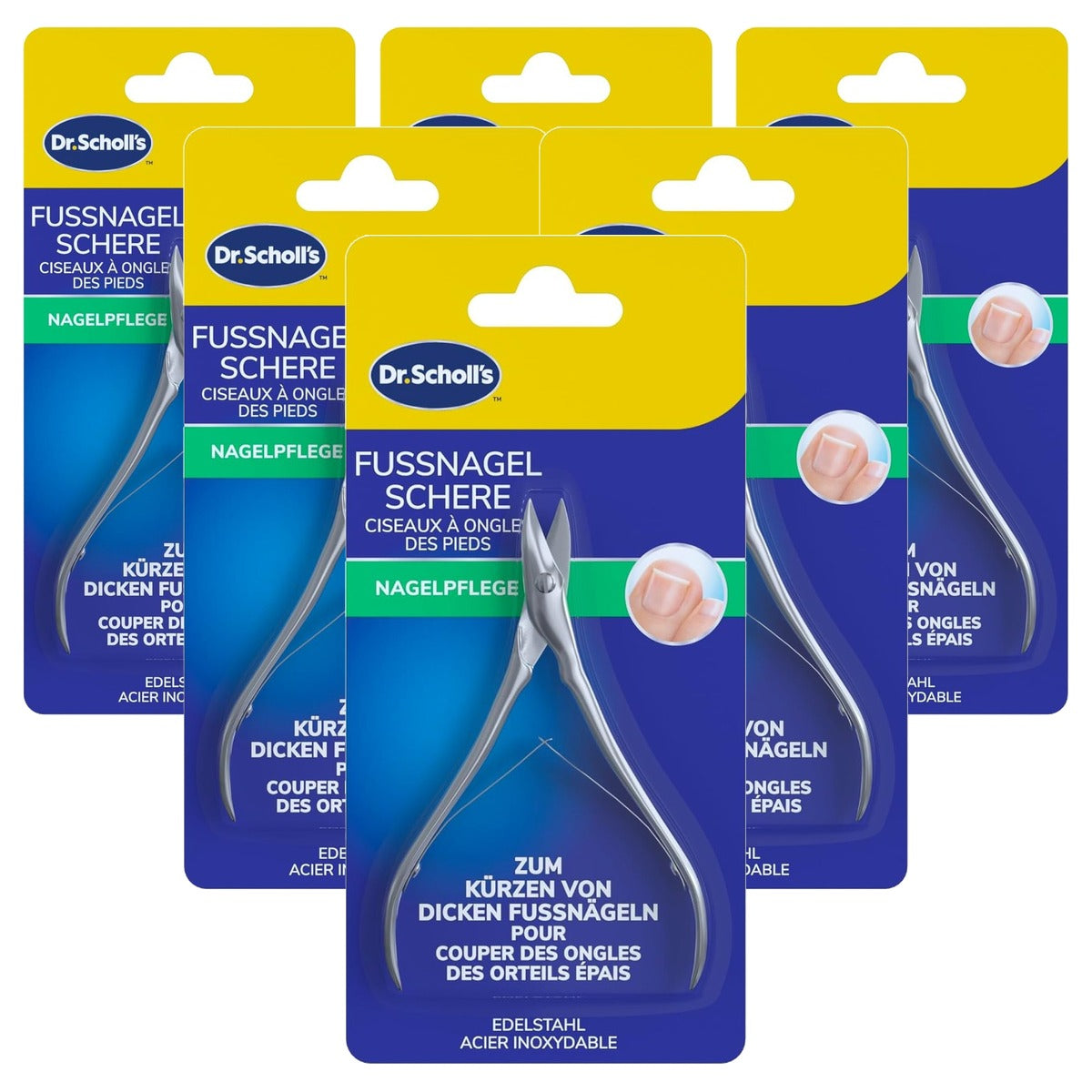 Dr. Scholl's Nagelschaar voor dikke teennagels 6 x 1 stuk - Voordeelverpakking