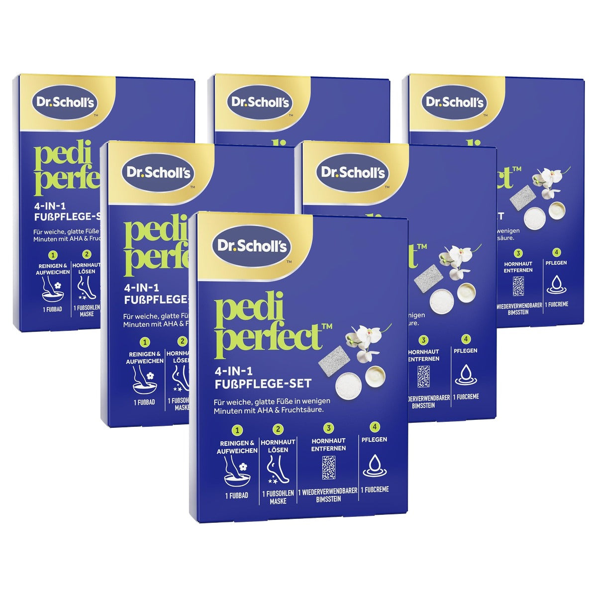Dr. Scholl's Pedi Perfect 4-in-1 verwenset - 6-pack