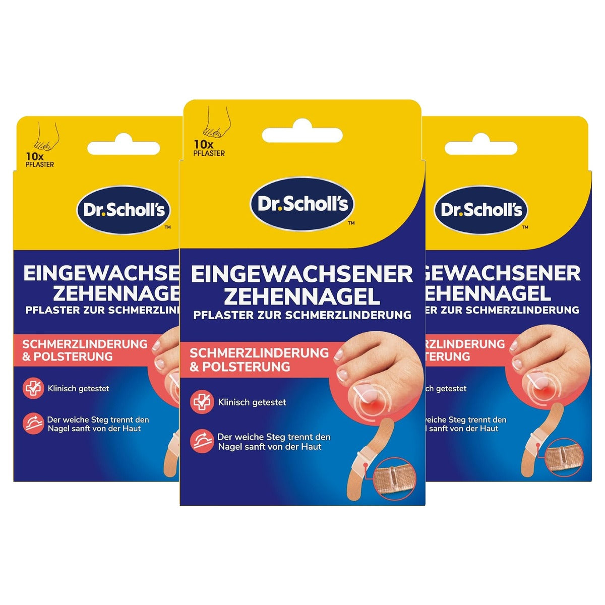 Dr. Scholl's Pleister voor ingegroeide teennagels 3 x 10 stuks - Voordeelverpakking