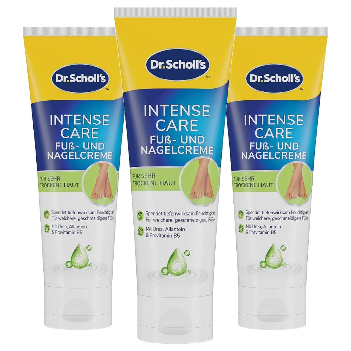 Dr. Scholl's Rijke Voet- en Nagelcrème 3 x 75 ml - Voordeelverpakking