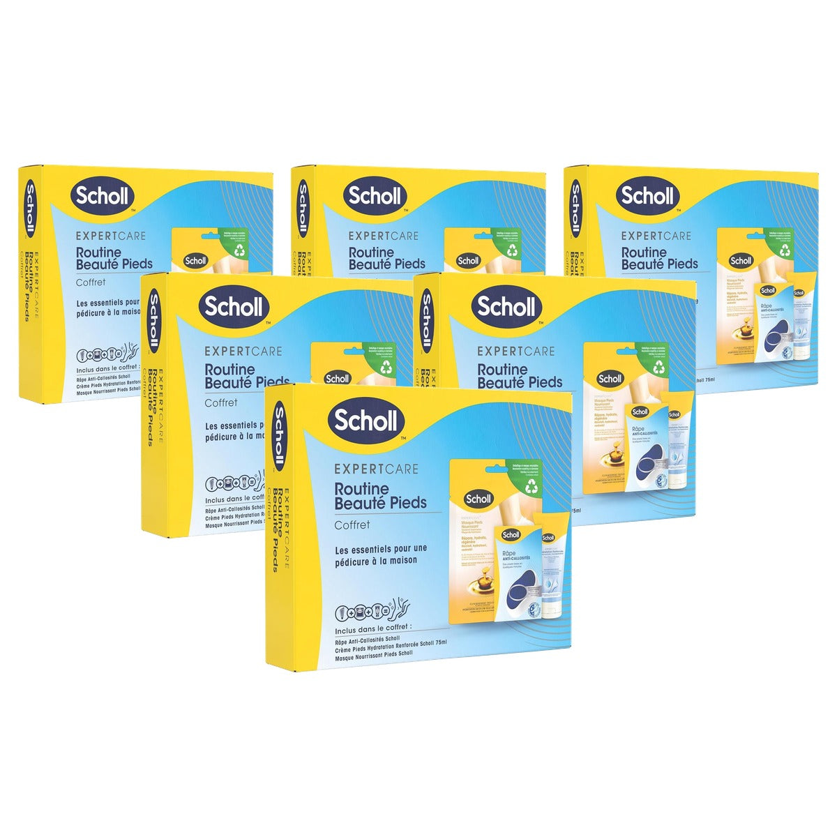 Dr. Scholl's Routine Beauté Pieds Set 6 x 75 ml - Voordeelverpakking
