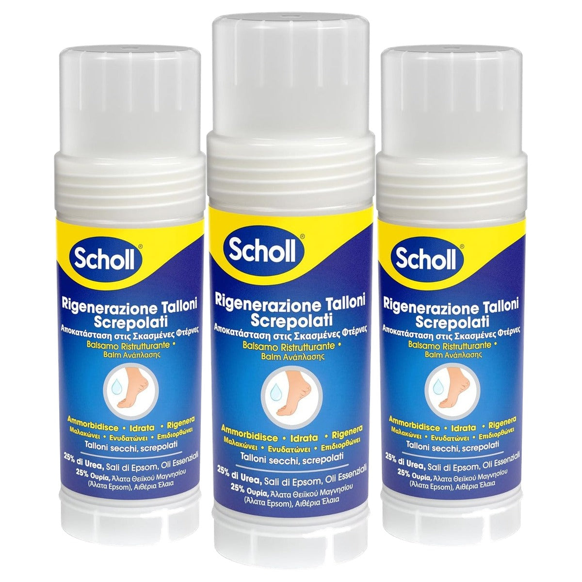 Dr. Scholl's Verzorgingsstift voor gebarsten hielen 3 x 110 g - Voordeelverpakking