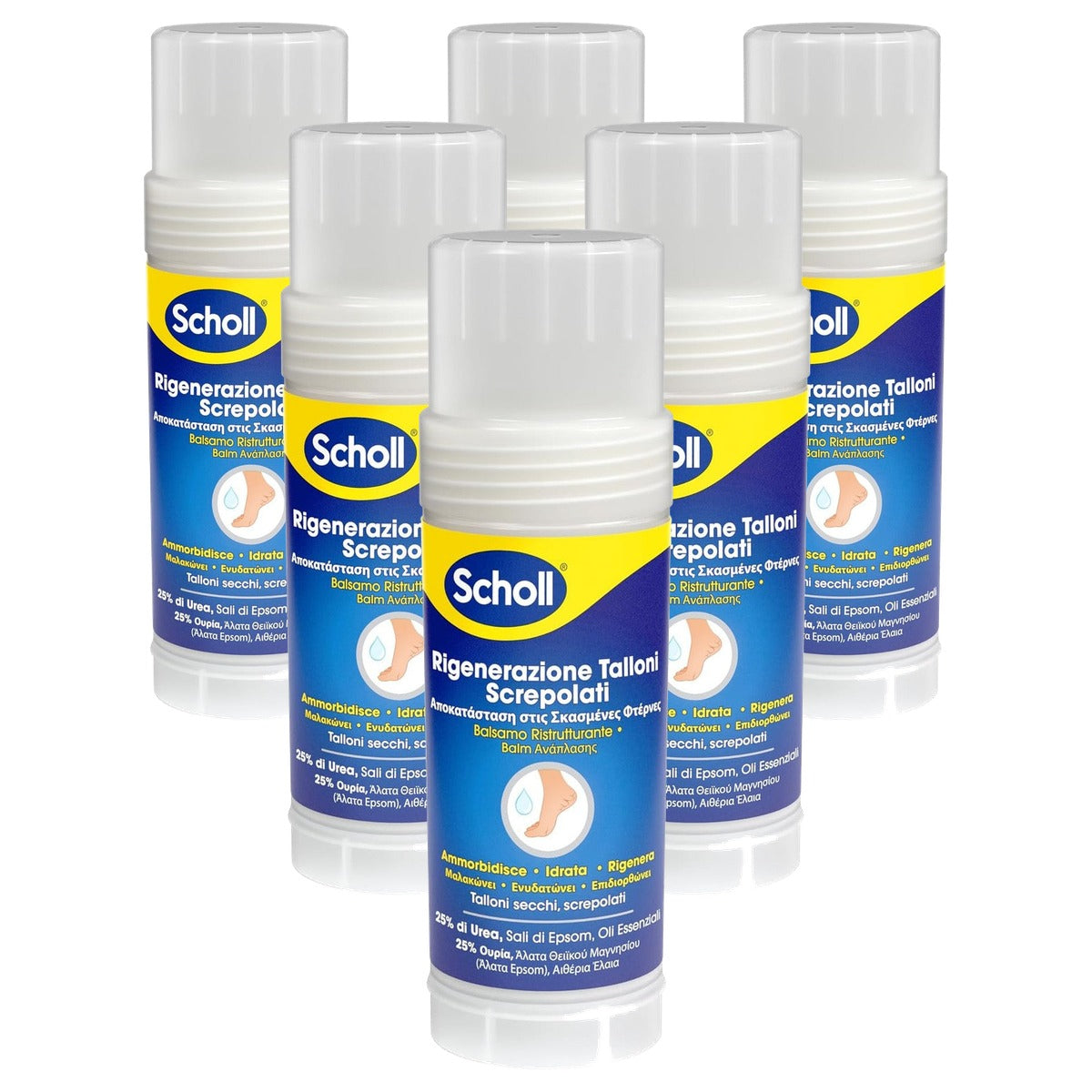 Dr. Scholl's Verzorgingsstift voor gebarsten hielen 6 x 110 g - Voordeelverpakking