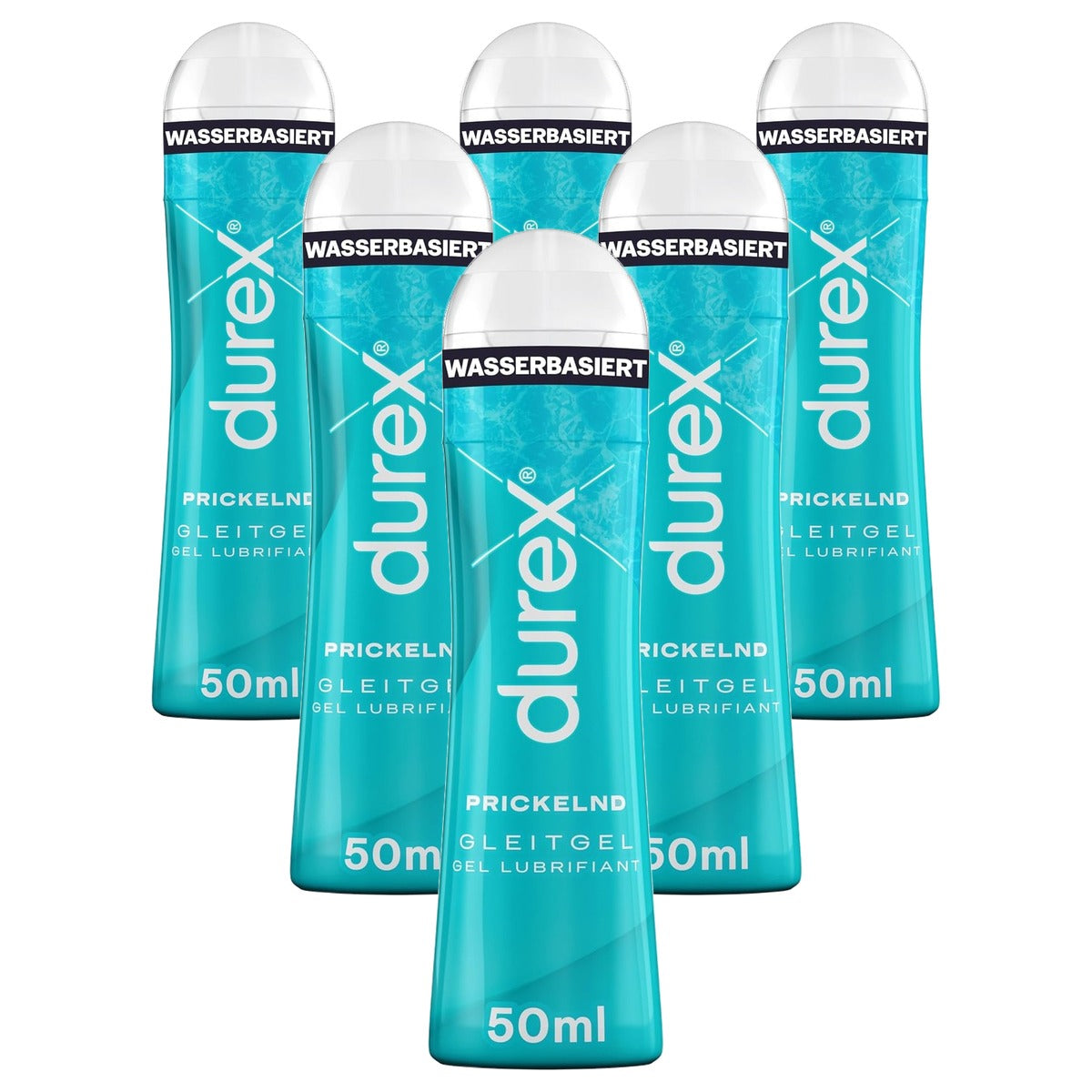 Durex Glijmiddel Prikkelend 6 x 50 ml - Voordeelverpakking