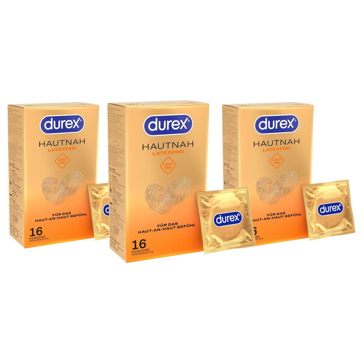 Durex Huiddicht latexvrij 3 x 16 stuks - Voordeelverpakking