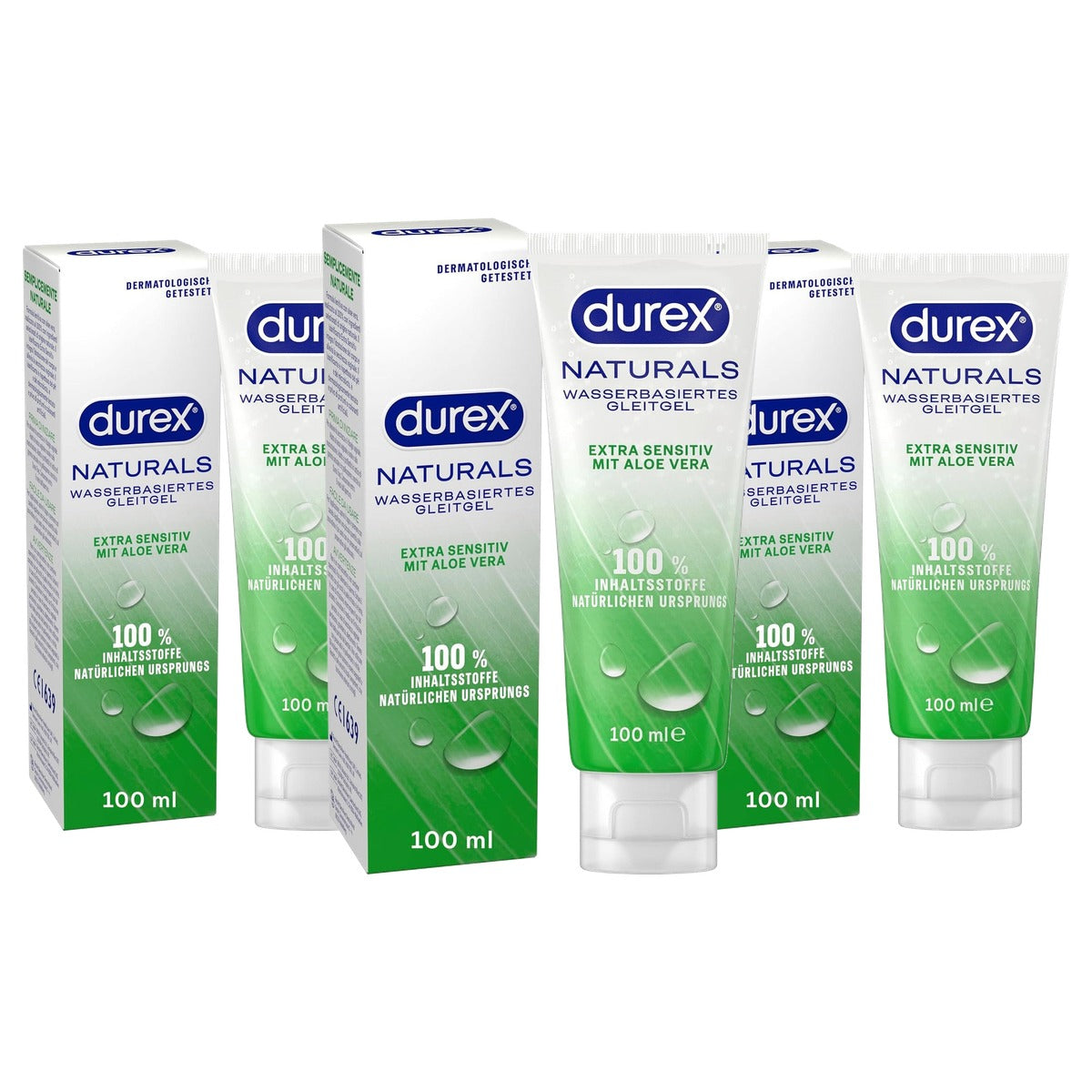 Durex Naturals Extra Sensitiv glijmiddel 3 x 100 ml - Voordeelverpakking