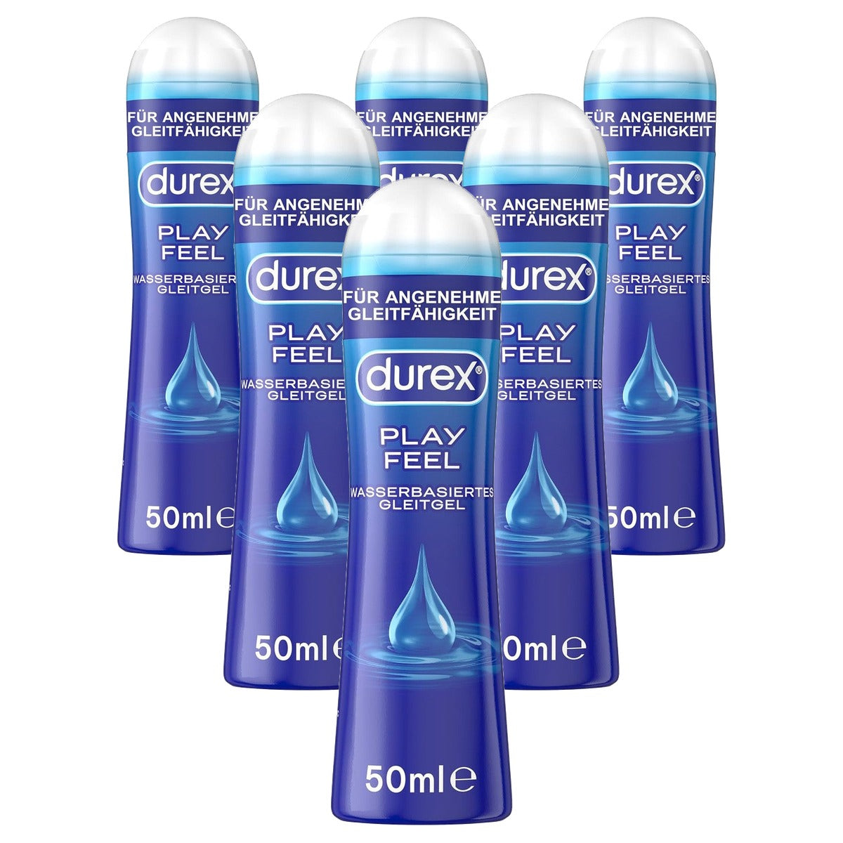 Durex Play Feel Glijmiddel 6 x 50 ml - Voordeelverpakking