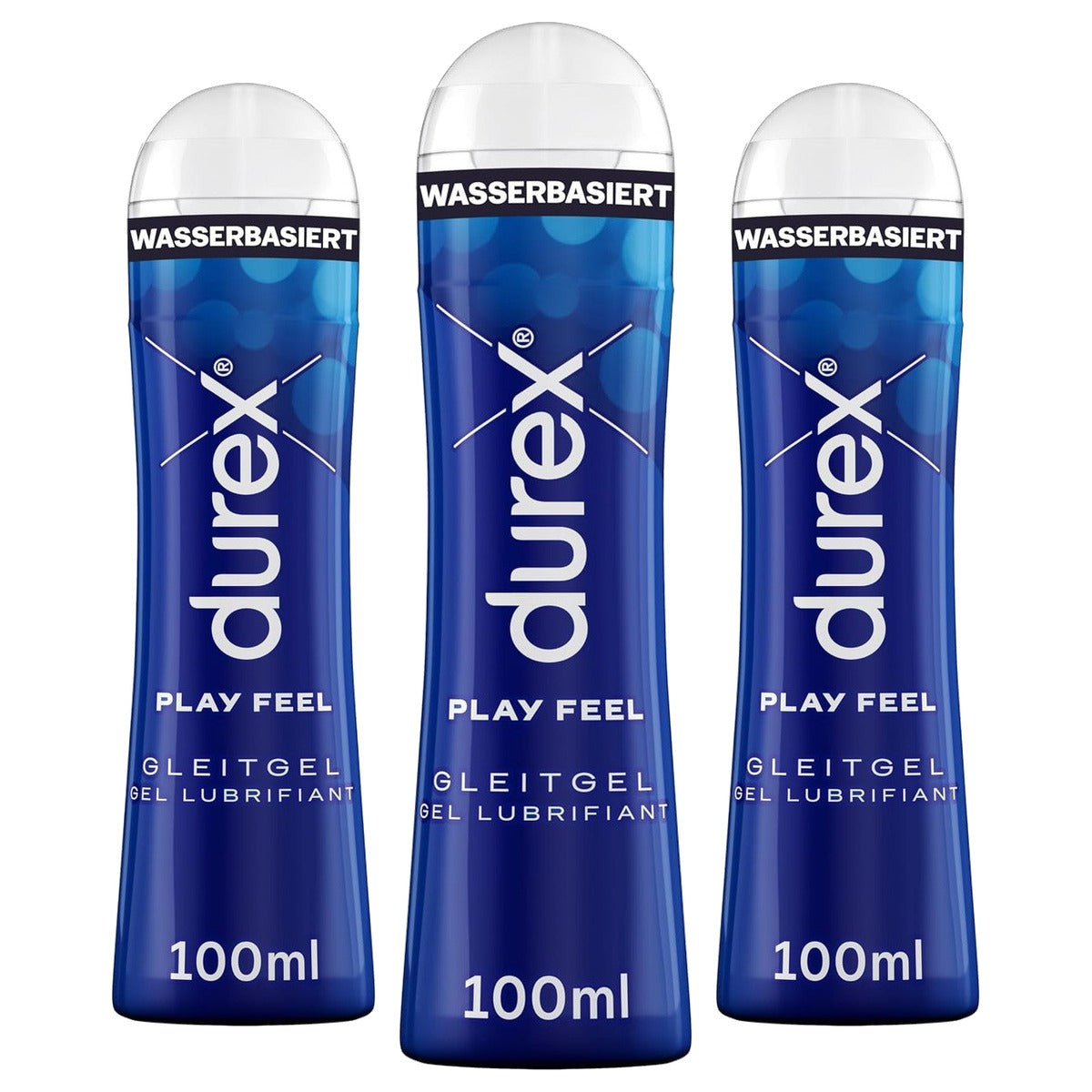 Durex Play Feel glijmiddel op waterbasis 3 x 100 ml - Voordeelverpakking