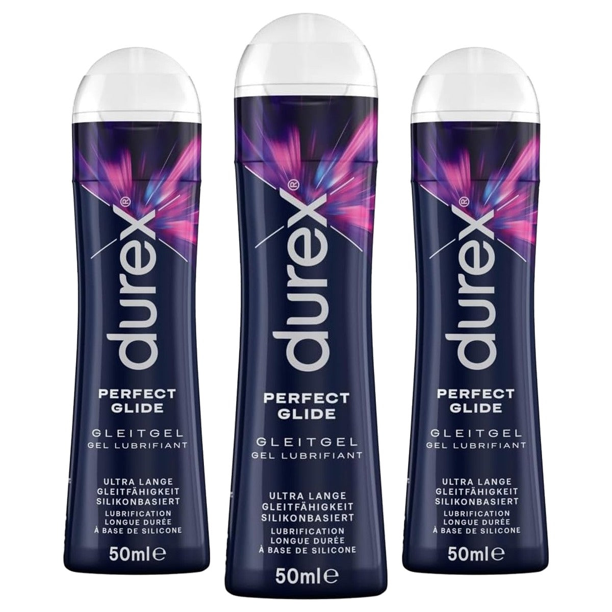 Durex Play Perfect Glide siliconen glijmiddel 3 x 50 ml - Voordeelverpakking