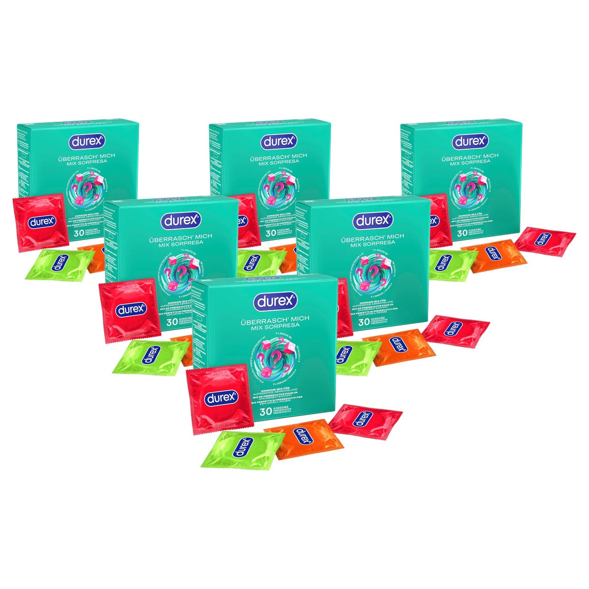 Durex Verrass' Me condooms mixpack 6 x 30 stuks - Voordeelverpakking