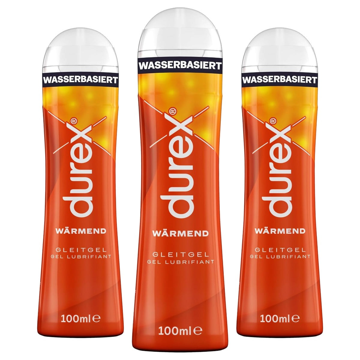 Durex Verwarmend glijmiddel 3 x 100 ml - Voordeelverpakking