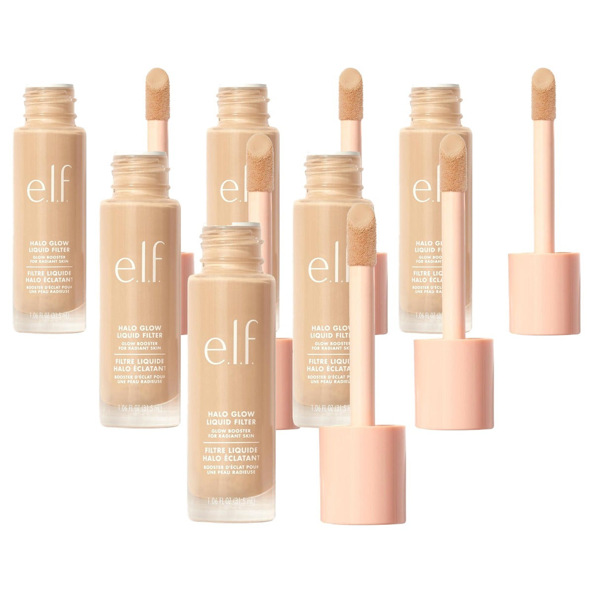 e.l.f. Halo Glow Liquid Filter 00 Fair - 6 stuks