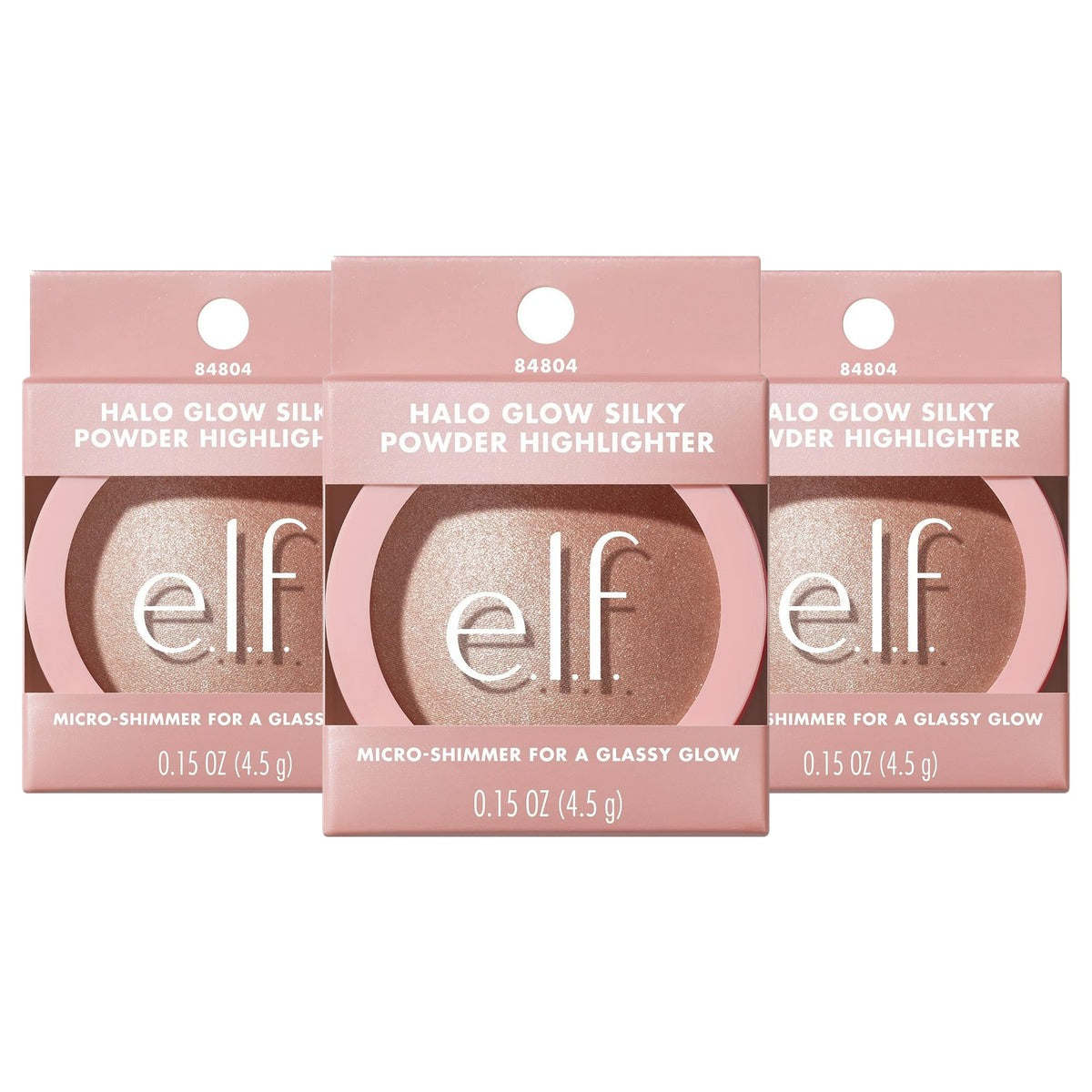 e.l.f. Halo Glow Silky Powder Highlighter Blush Money - 3 stuks