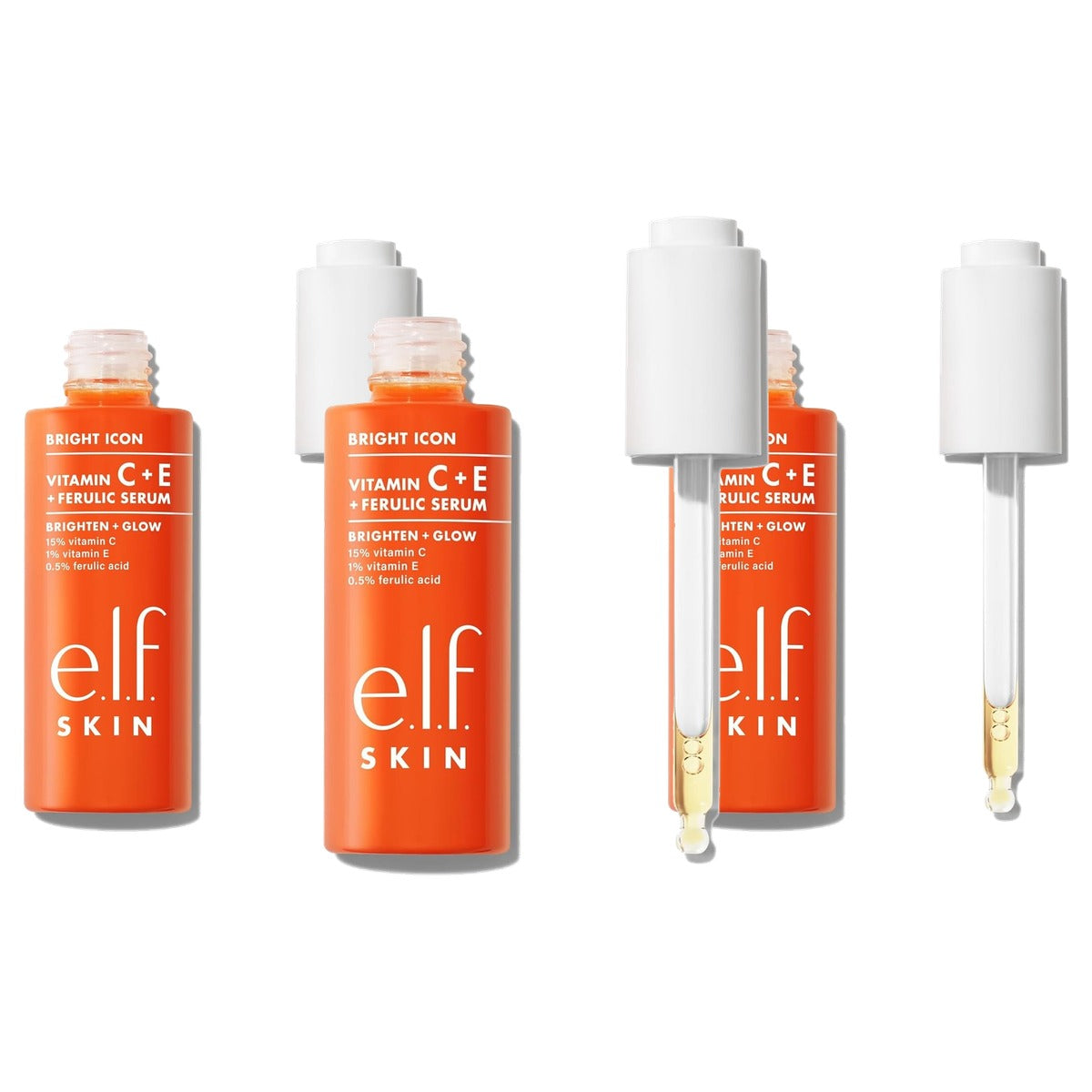 e.l.f. Skin Bright Icon Vitamine C + E + Ferulic Serum 30 ml - 3 stuks