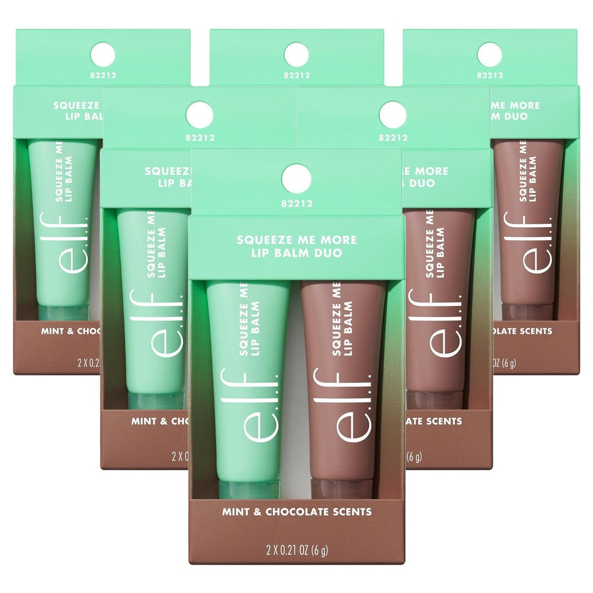 e.l.f. Squeeze Me More Lip Balm Duo mint/chocolade - 6 stuks