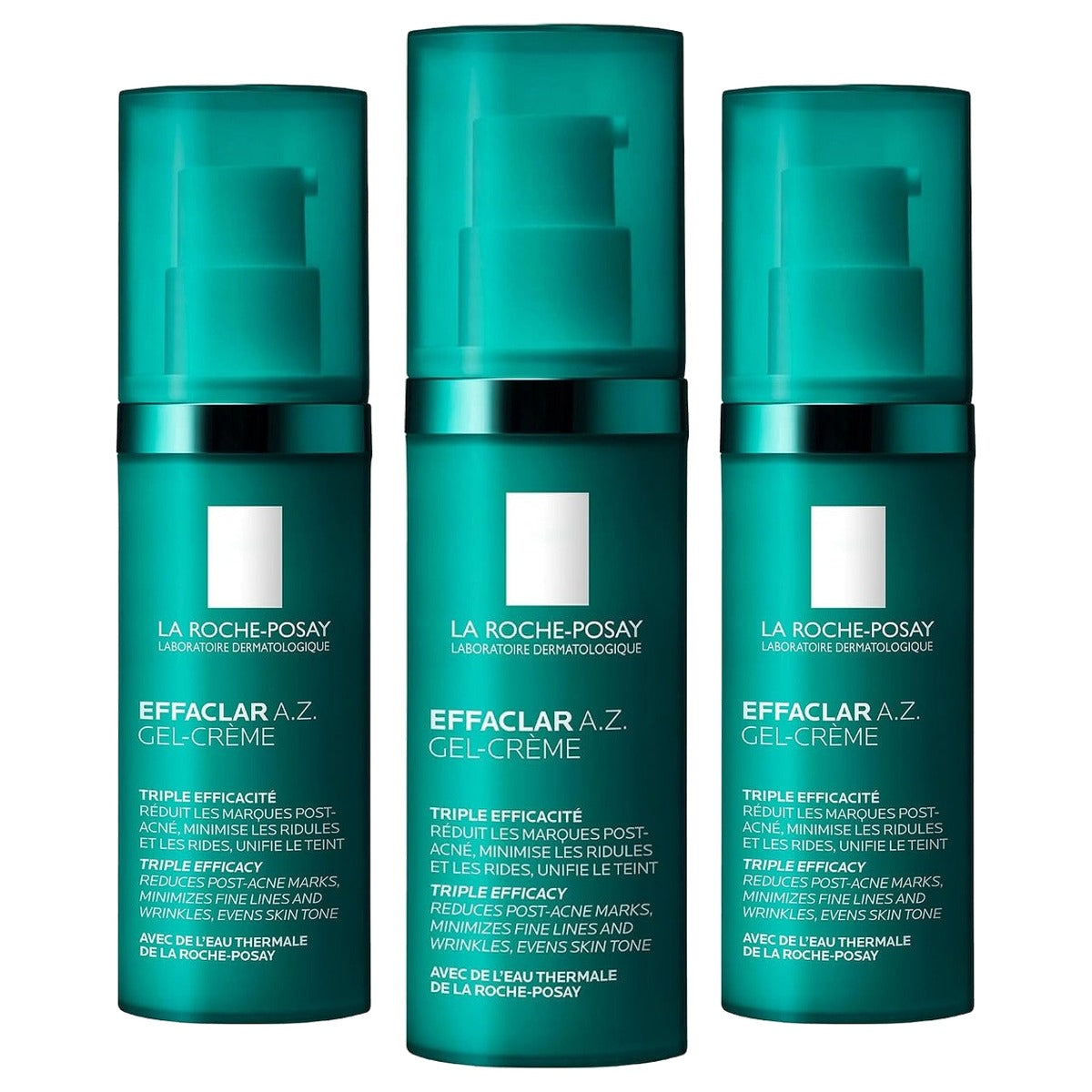 La Roche-Posay Effaclar A.Z. Gelcrème Anti-onzuiverheden en Anti-aging 40 ml - 3-pack