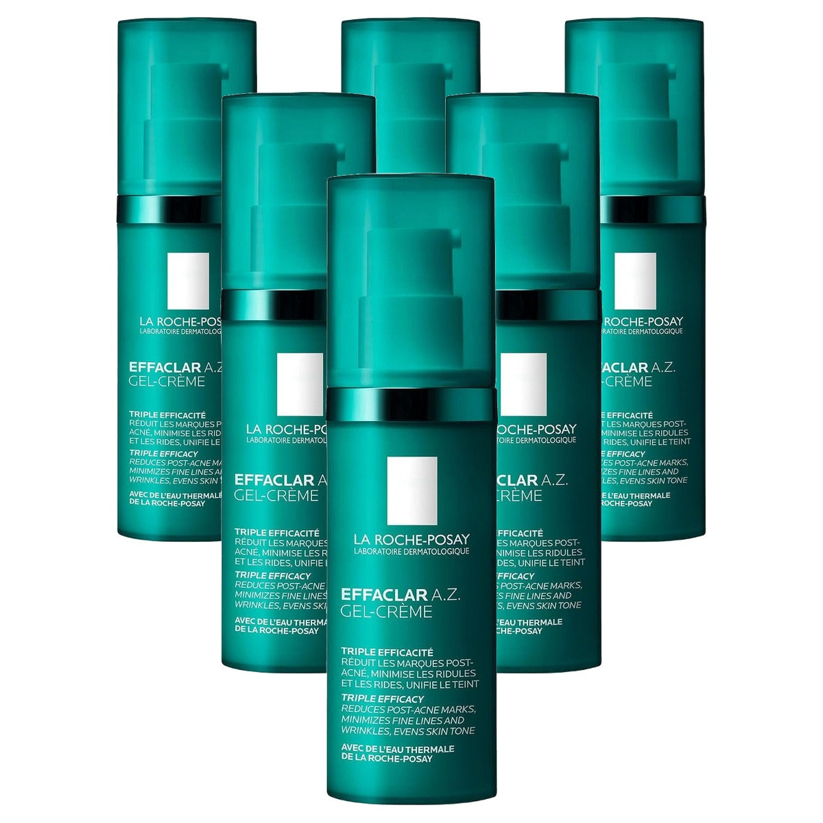 La Roche-Posay Effaclar A.Z. Gelcrème Anti-onzuiverheden en Anti-aging 40 ml - 6-pack