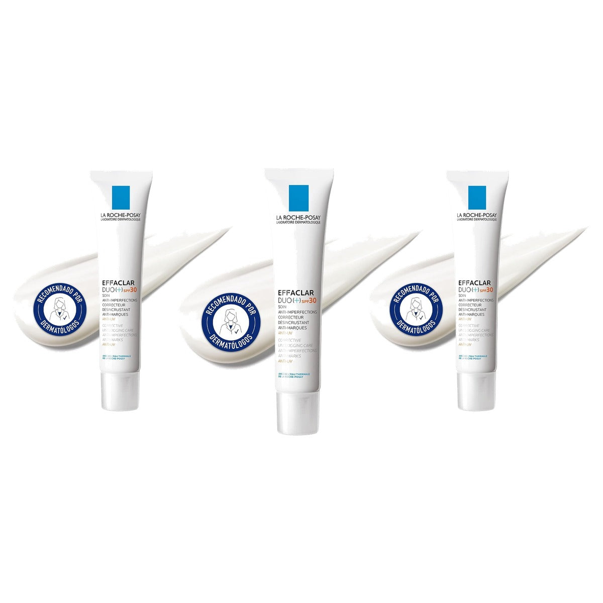 La Roche-Posay Effaclar Duo+M SPF 30 Anti-Puistjes Crème 40 ml - 3-pack