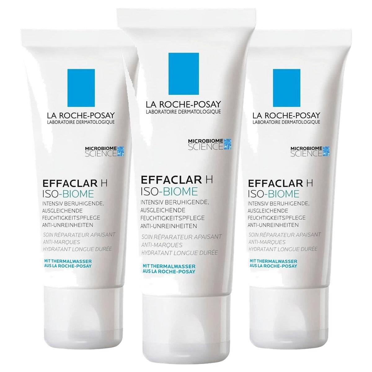 La Roche-Posay Effaclar H Iso-Biome Vochtinbrengende Crème 40 ml - 3-pack