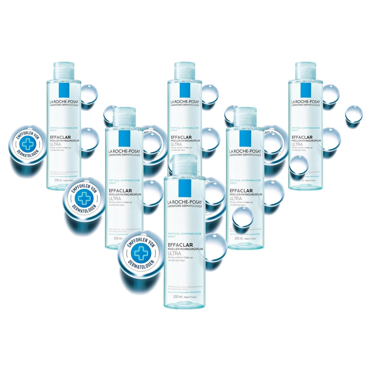 La Roche-Posay Effaclar Micellaire Reinigingsvloeistof Ultra Vette Huid 200 ml - 6-pack