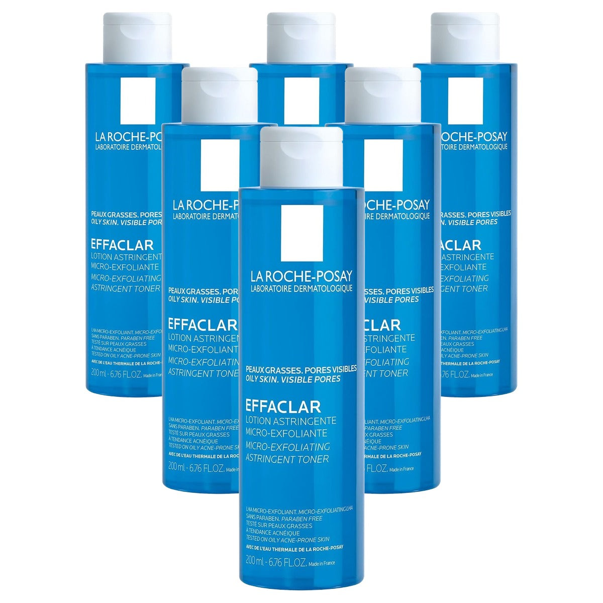 La Roche-Posay Effaclar Poriënverfijnende Lotion 200 ml - 6-pack