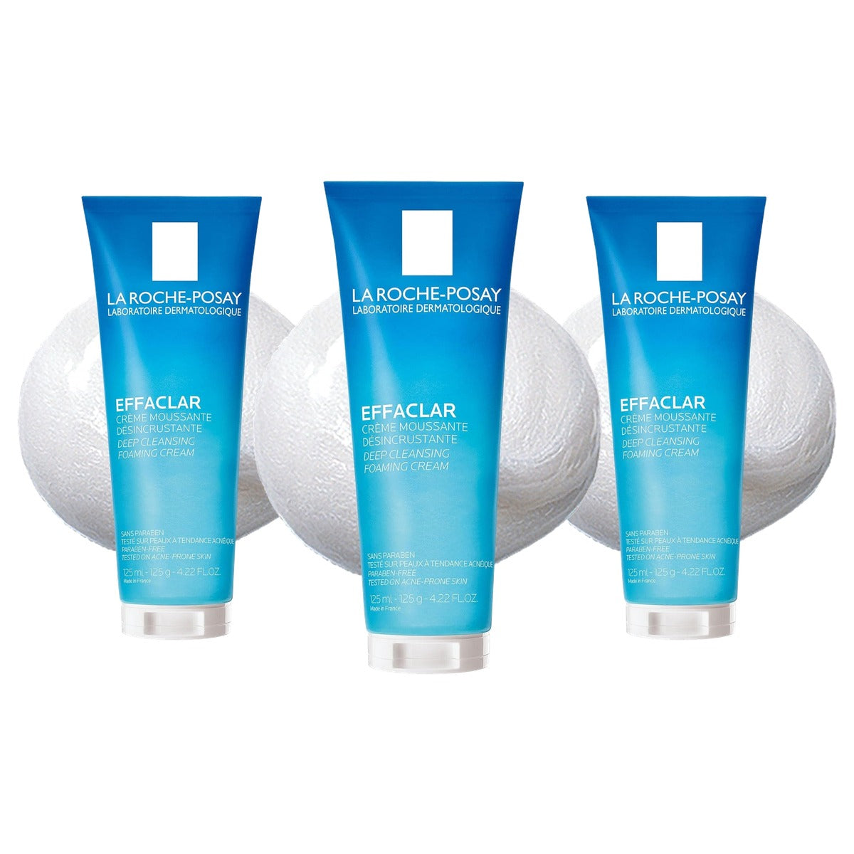 La Roche-Posay Effaclar Wascrème 125 ml - 3-pack