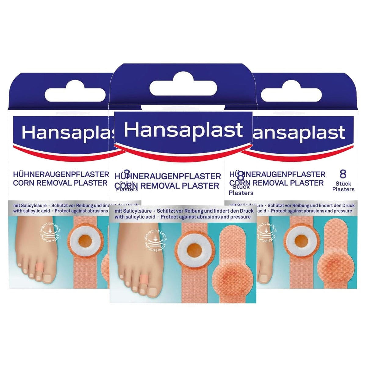 Elastoplast eeltpleister met salicylzuur 3 x 8 stuks - Voordeelverpakking