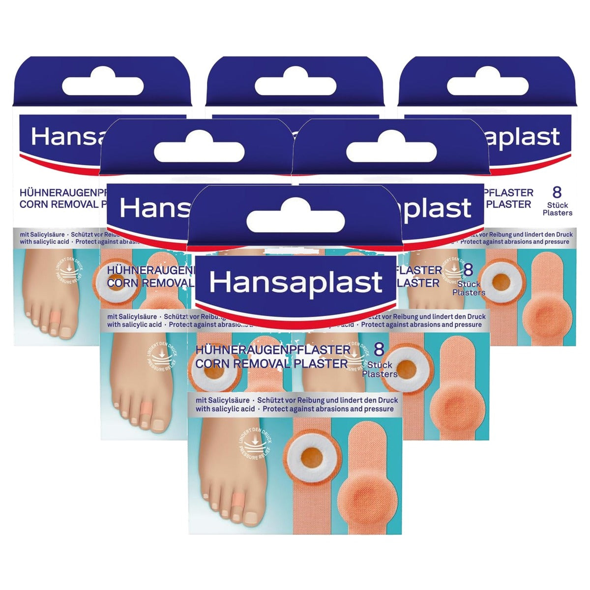 Elastoplast eeltpleister met salicylzuur 6 x 8 stuks - Voordeelverpakking