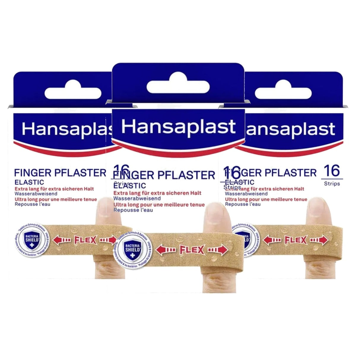 Elastoplast Elastische vingerpleisters 16 strips - 3-pack