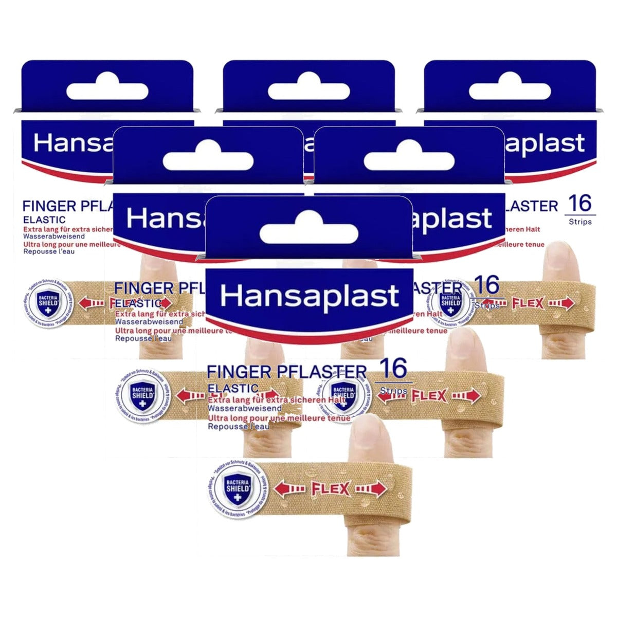 Elastoplast Elastische vingerpleisters 16 strips - 6-pack
