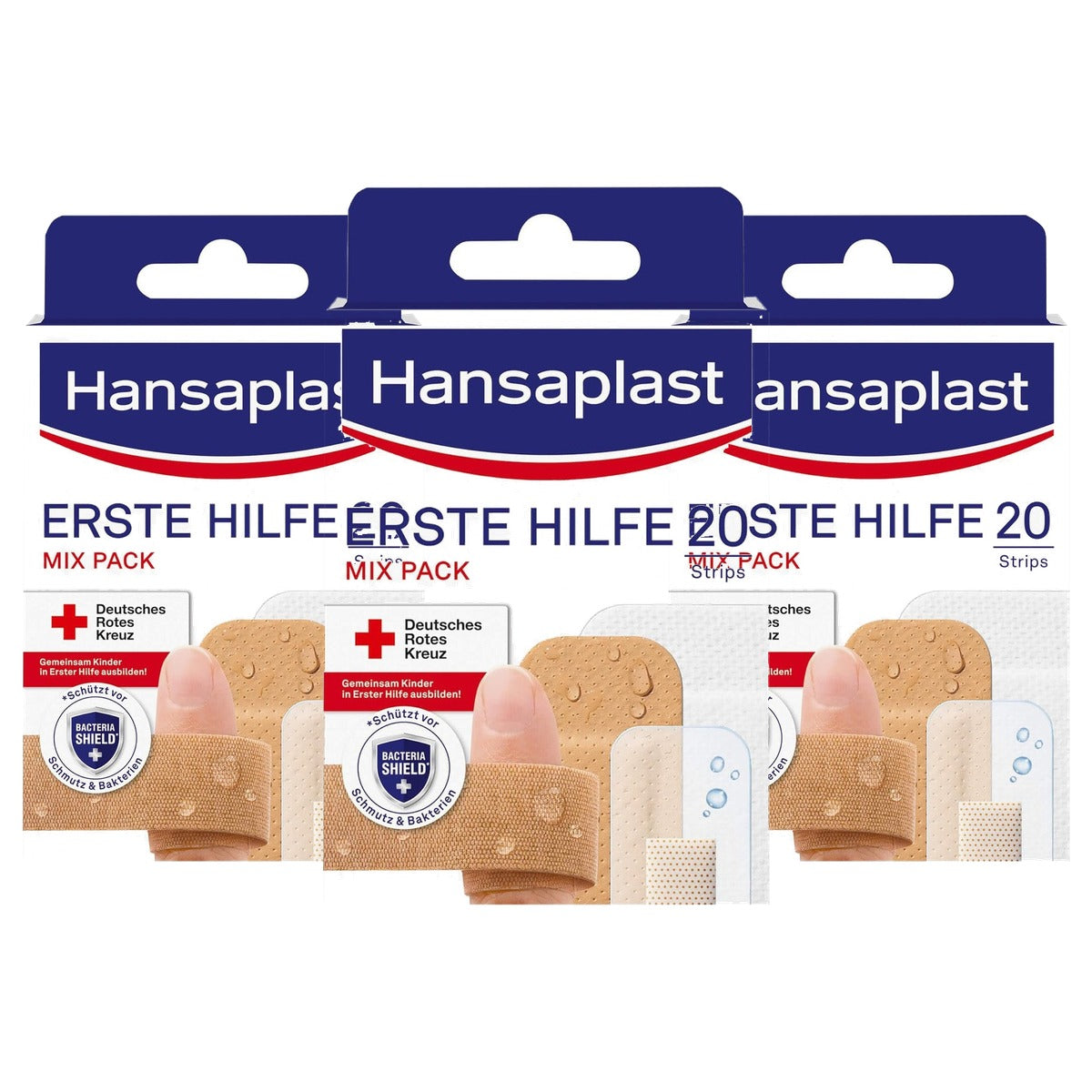 Elastoplast Hansaplast EHBO-pleistermix 20 strips - 3-pack