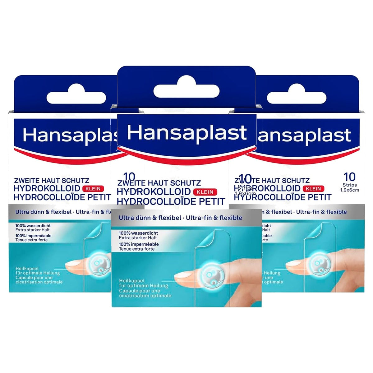 Elastoplast Hansaplast Tweede huidbeschermingspleister klein (10 strips) - 3-pack