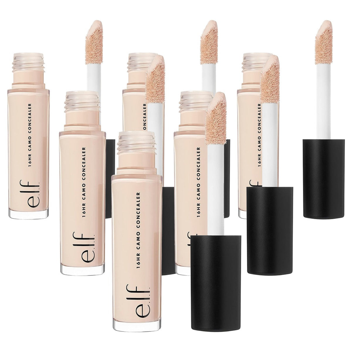 e.l.f. 16HR Camo Concealer Licht Ivoor 6 ml - 6 stuks