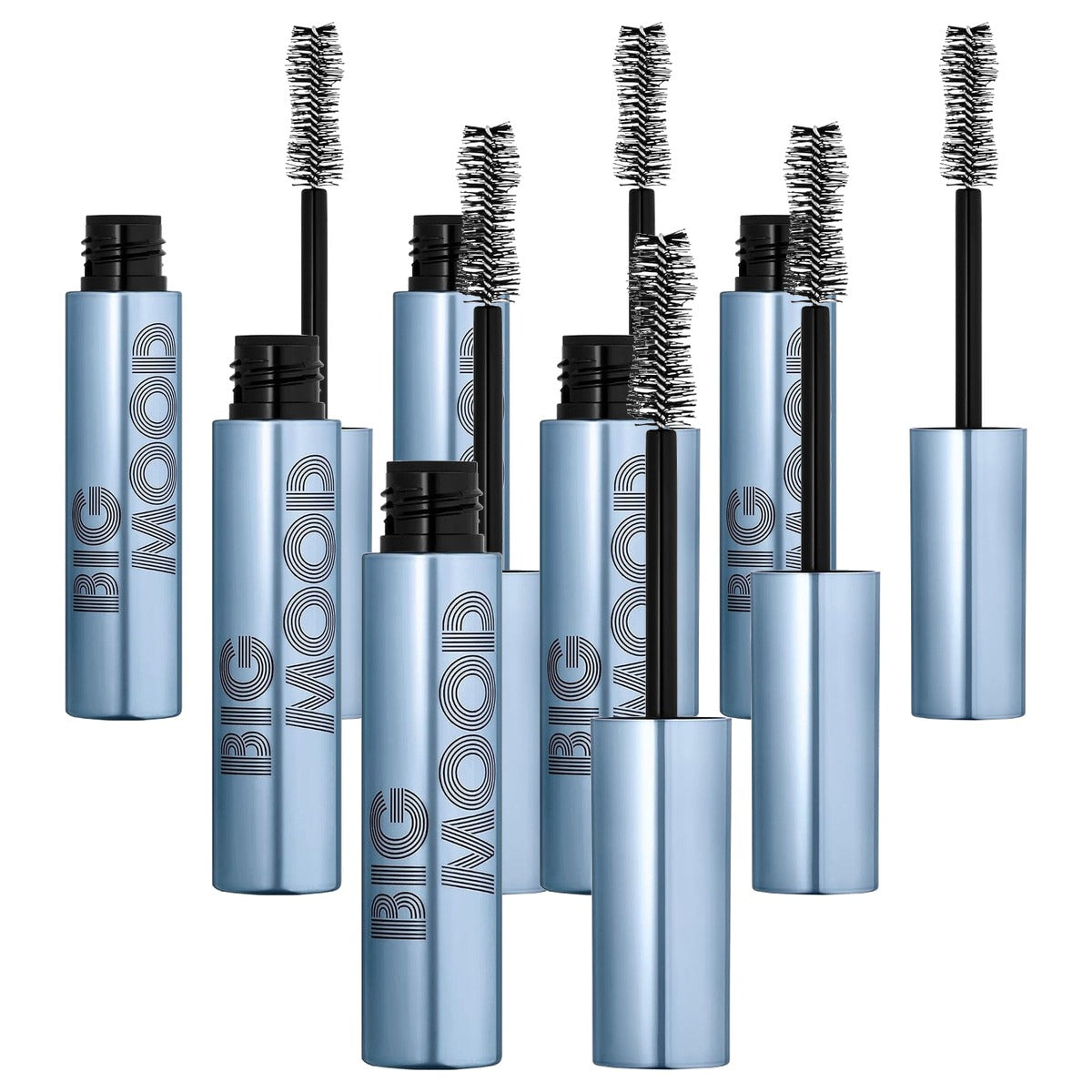 e.l.f. Big Mood Waterdichte Mascara Zwart 10 ml - 6 stuks
