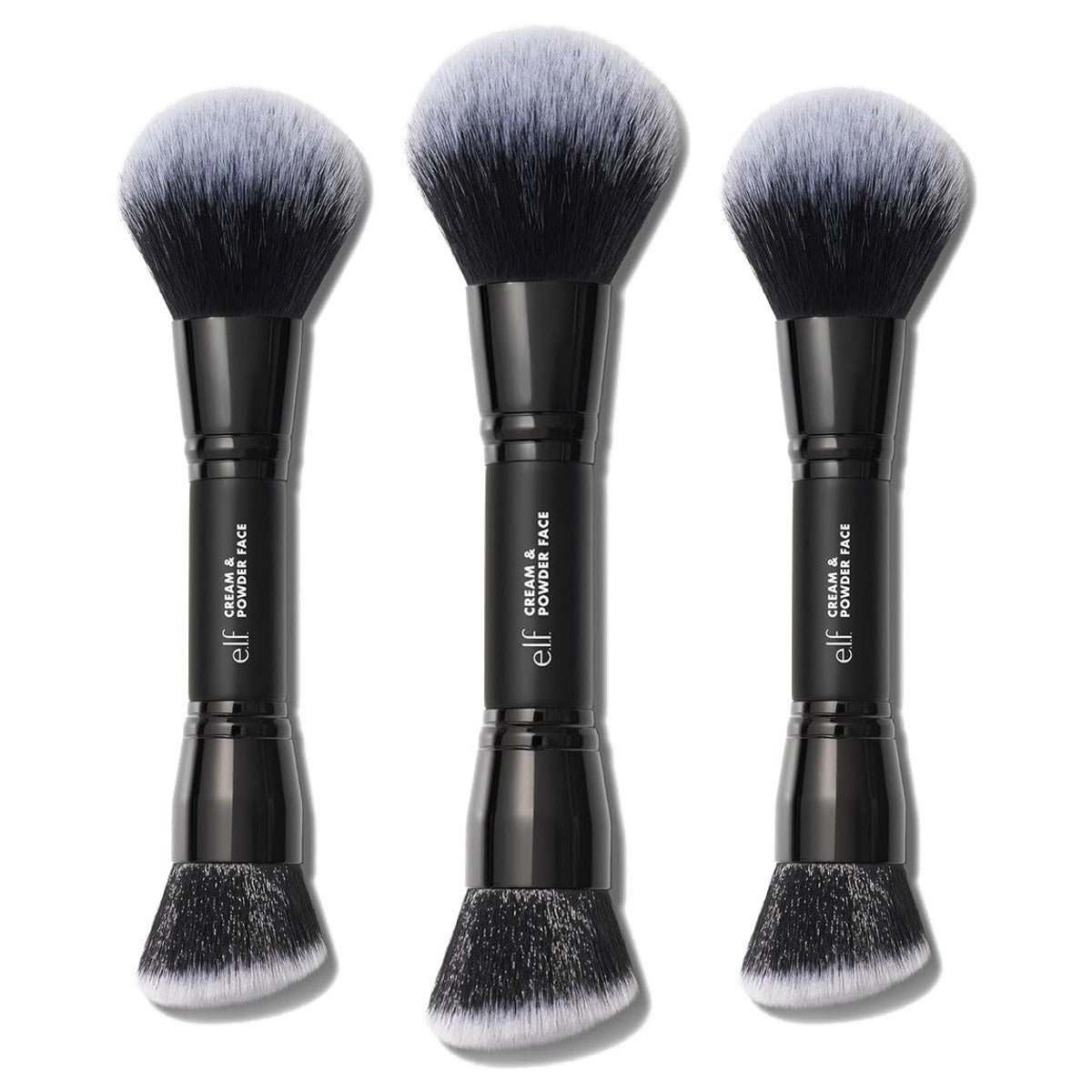 e.l.f. Dual Ended Cream + poederkwast - 3 stuks