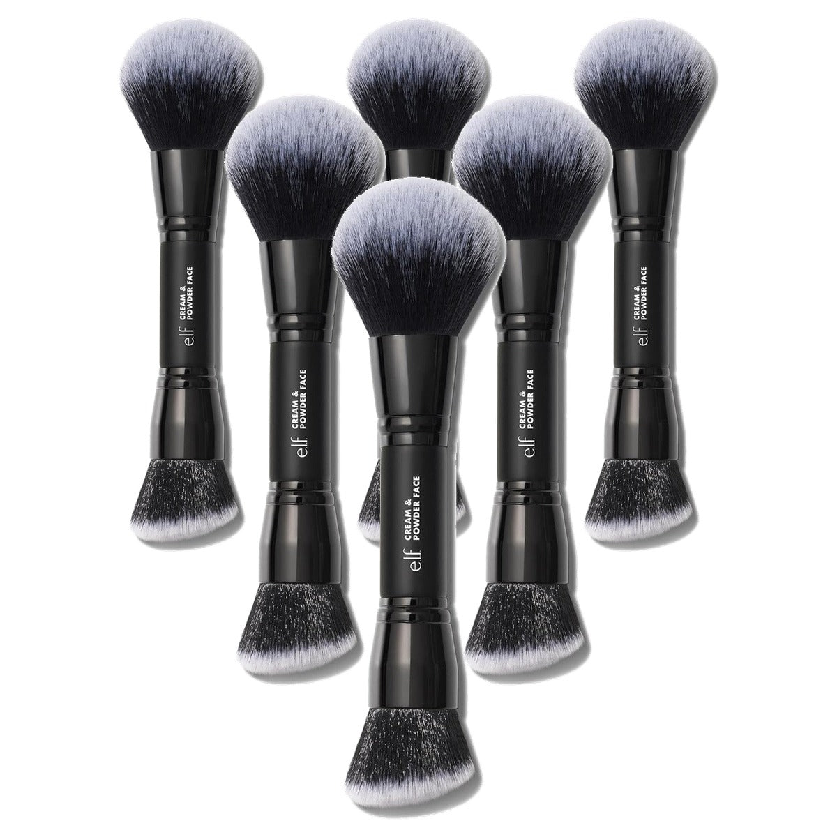 e.l.f. Dual Ended Cream + poederkwast - 6 stuks