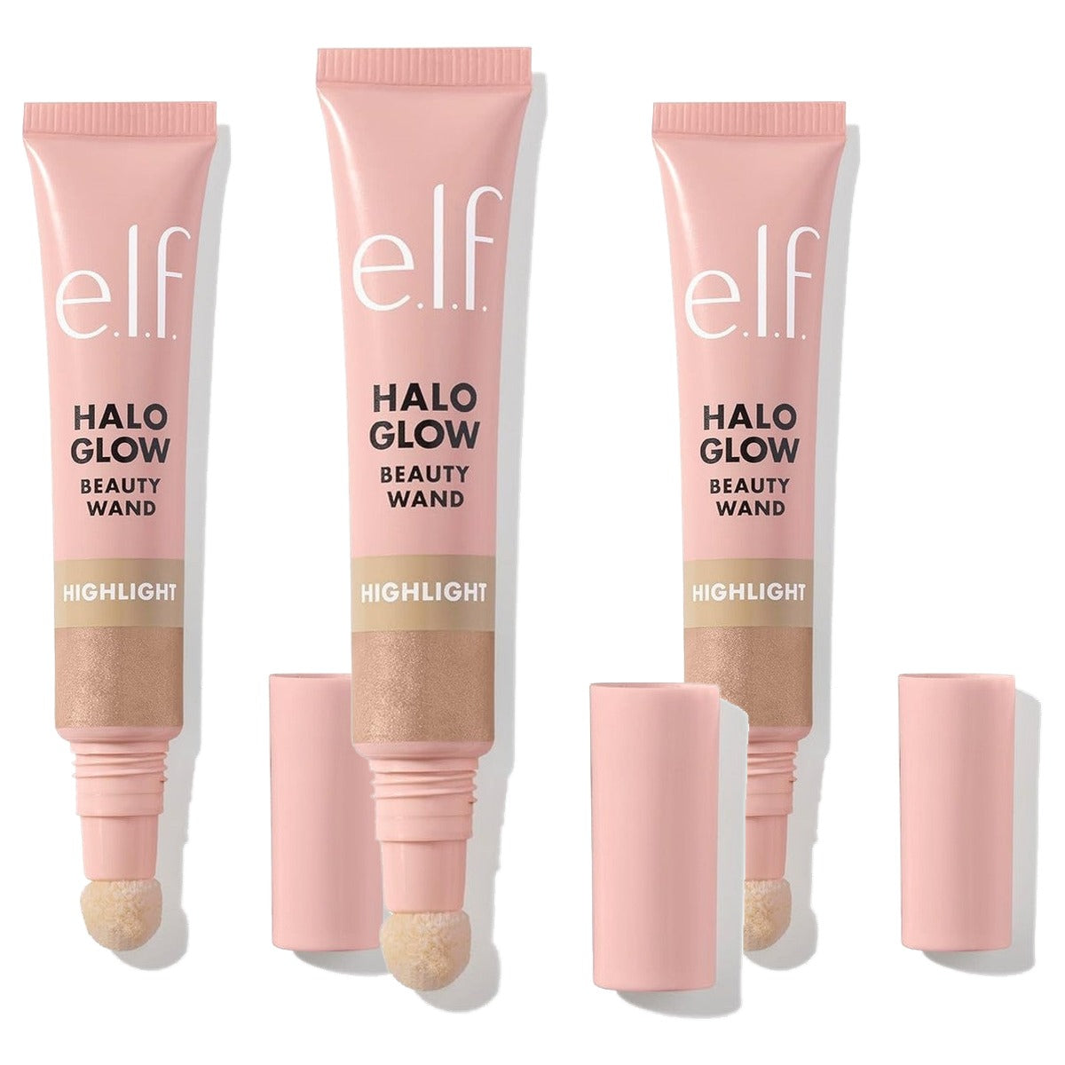 e.l.f. Halo Glow Highlight Beauty Wand Champagne Campagne - 3 stuks