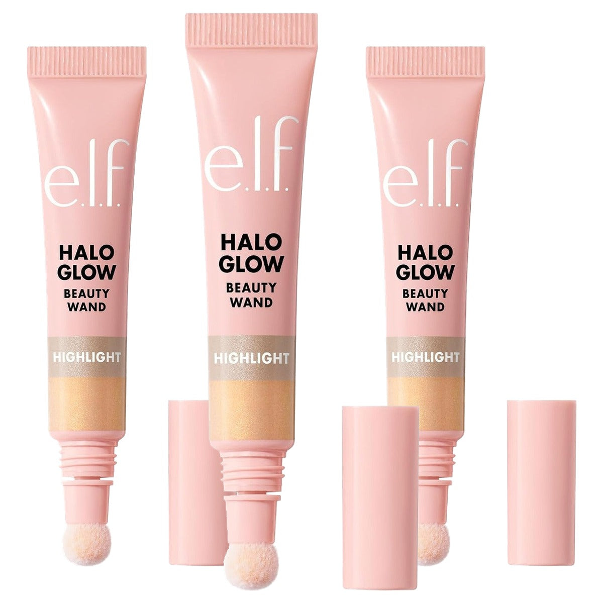 e.l.f. Halo Glow Highlight Beauty Wand Holografische honing 3 stuks