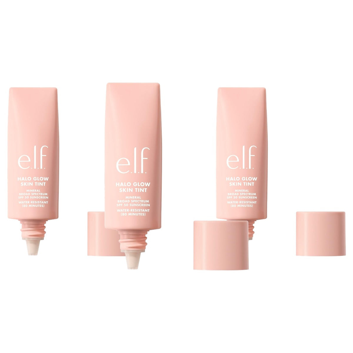 e.l.f. Halo Glow Skin Tint SPF 50 4 lichtneutraal - 3 stuks